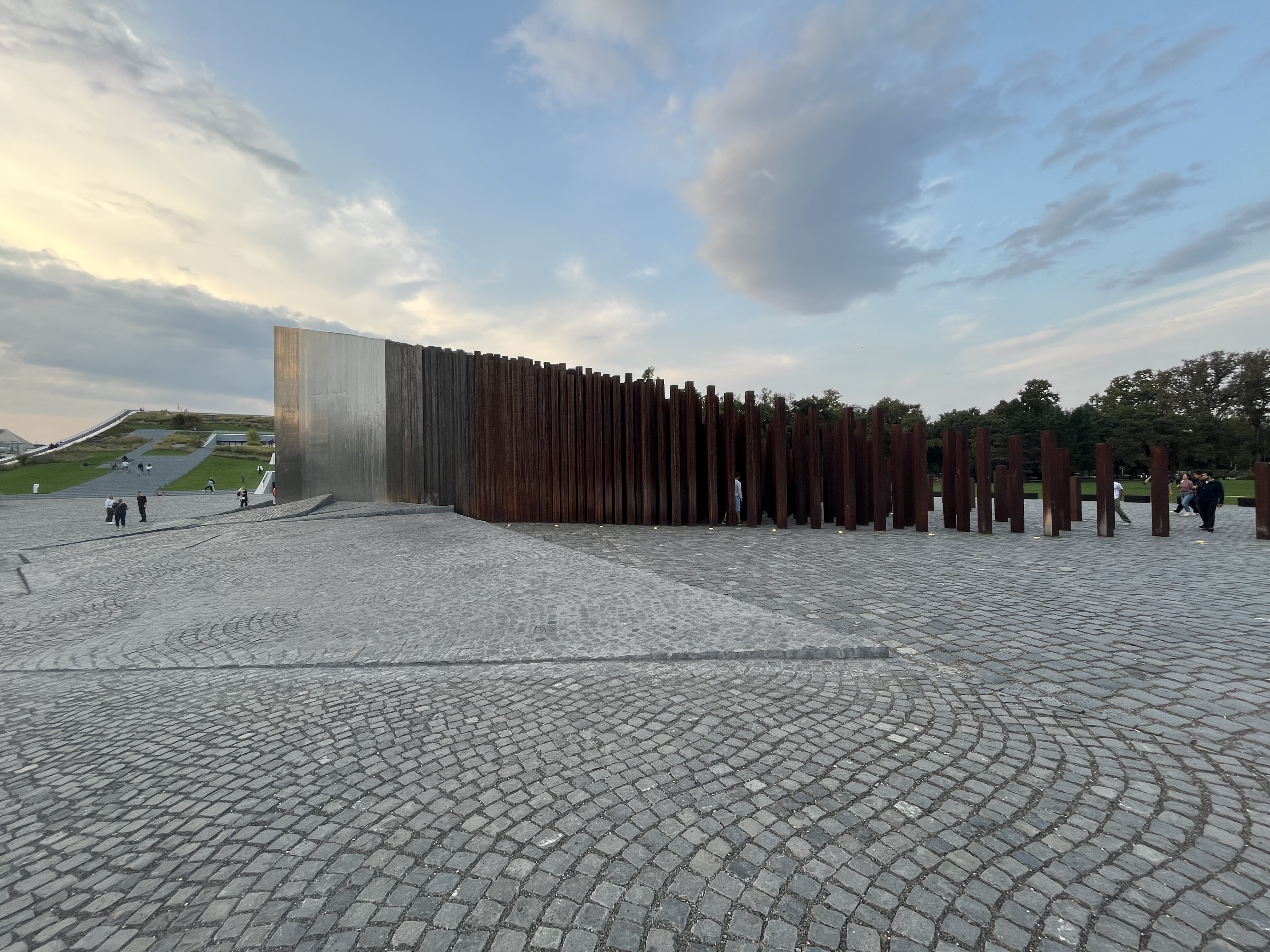 Photo of 1956 Monument (former location of Stalin Statue), Budapest. Author, 2023.